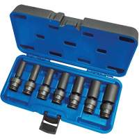Jeux de douilles universelles, 7 Mcx, Chocs, Prise de 3/8", Profond Nuna Depot Inc.