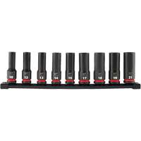 Jeu de douilles m&eacute;triques &agrave; 6 pans Shockwave Impact Duty, 9 Mcx, Chocs, Prise de 1/2", Profond Nuna Depot Inc.