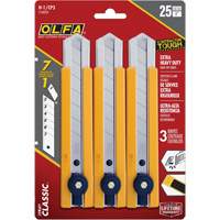 H-1 Classic Extra Heavy-Duty Utility Knife with Rubber Grip Inset, 25 mm Nuna Depot Inc.