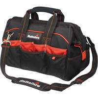 16" Tradesman's Tool Bag, Ballistic Polyester, Black/Red Nuna Depot Inc.