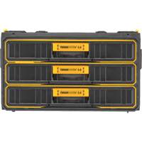ToughSystem&reg; 2.0 Three-Drawer Unit, 21-4/5" x 12-3/10" x 12-3/5", Black/Yellow Nuna Depot Inc.