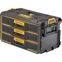 ToughSystem&reg; 2.0 Three-Drawer Unit, 21-4/5" x 12-3/10" x 12-3/5", Black/Yellow Nuna Depot Inc.