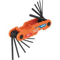 Compact Folding Hex Key Set, 12 Pcs., Metric & Imperial Nuna Depot Inc.