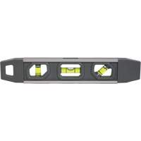 Torpedo Level, 9" L, Aluminum, 3 Vials, Magnetic Nuna Depot Inc.