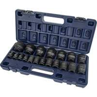 SAE Socket Set, 19 Pcs, Impact, 1/2" Drive Size Nuna Depot Inc.