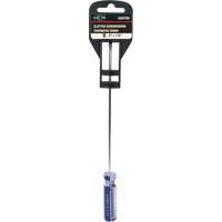 Blue Transparent Striped Slotted Screwdriver, 1/8" Tip, Round, Plastic Handle Nuna Depot Inc.