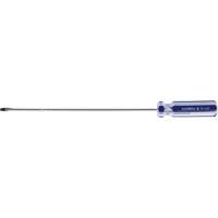 Blue Transparent Striped Slotted Screwdriver, 1/8" Tip, Round, Plastic Handle Nuna Depot Inc.