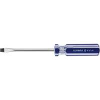 Blue Transparent Striped Slotted Screwdriver, 1/4" Tip, Round, Plastic Handle Nuna Depot Inc.