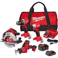 Trousse combin&eacute;e 4 outils, Lithium-ion, 18 V Nuna Depot Inc.