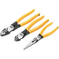 PITBULL Dipped Handle Electrician's Plier Set, 3 Pieces Nuna Depot Inc.