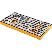 Jeu d'outils pour maître m&eacute;canicien MEGAMOD dans des plateaux en mousse modulaire de premi&egrave;re qualit&eacute; avec rangement d'outils, 1268 morcea Nuna Depot Inc.