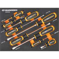 Slotted Dual Material Screwdriver Set in Foam Storage Tray, 9 Pcs. Nuna Depot Inc.
