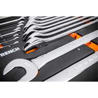 12-Point Long Pattern Combination Metric Wrench Set in Foam Storage Tray, Open-Ended, 24 Pieces, Metric Nuna Depot Inc.