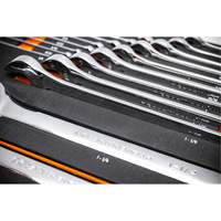 12-Point Long Pattern Combination SAE Wrench Set in Foam Storage Tray, Open-Ended, 19 Pieces, Imperial Nuna Depot Inc.