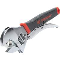 Locking Adjustable Dual Material Wrench, 10" L, 2-18/25" Max Width, Chrome/Polished Nuna Depot Inc.