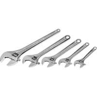 Chrome Wrench Set, Adjustable, 5 Pieces, Imperial and Metric Nuna Depot Inc.
