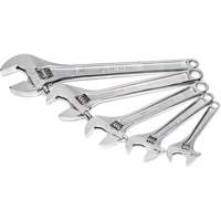 Chrome Wrench Set, Adjustable, 5 Pieces, Imperial and Metric Nuna Depot Inc.