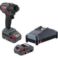 Cordless Compact Screwdriver Kit, 1/4", 37 ft-lbs Max. Torque, 20 V, Lithium-Ion Nuna Depot Inc.