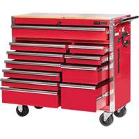 PRC4211 Pro Series Roller Cabinet, 11 Drawers, 42" W x 18" D x Red Nuna Depot Inc.