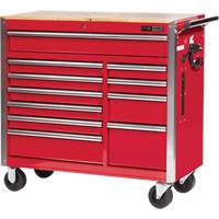 PRC4211 Pro Series Roller Cabinet, 11 Drawers, 42" W x 18" D x Red Nuna Depot Inc.