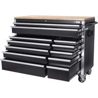 HDRC5212 HD Series Roller Cabinet, 12 Drawers, 51-1/4" W x 21" D x 40-3/10" H, Black Nuna Depot Inc.