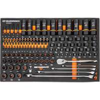 Jeu d'outils de m&eacute;canicien dans des plateaux modulaires en mousse avec conteneur de rangement, 247 morceaux Nuna Depot Inc.