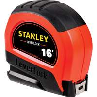 High-Visibility LEVERLOCK&reg; Tape Measure, 16', Imperial Graduations Nuna Depot Inc.