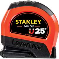 High-Visibility Magnetic LEVERLOCK&reg; Tape Measure, 25', Imperial Graduations Nuna Depot Inc.