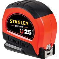 High-Visibility Magnetic LEVERLOCK&reg; Tape Measure, 25', Imperial Graduations Nuna Depot Inc.