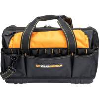 Sac &agrave; outils de 20" pour les professionnels, Nylon, 33 pochettes, Noir/Orange Nuna Depot Inc.