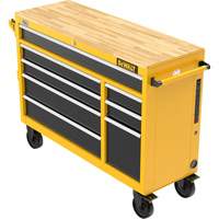 Heavy-Duty Mobile Workstation, 8 Drawers, 52" W x Yellow Nuna Depot Inc.