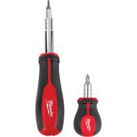 11-in-1 Multi-Bit Screwdriver & 6-in-1 Stubby Multi-Bit Screwdriver Set, 3"/9-4/5" L, Cushion Grip Handle Nuna Depot Inc.
