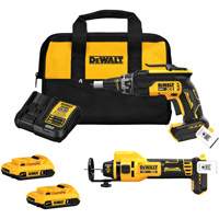 XR&reg; Brushless Drywall Screwgun & Cut-Out Tool Combo Kit, Lithium-Ion, 20 V Nuna Depot Inc.