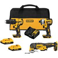 Brushless Cordless 3-Tool Combo Kit, Lithium-Ion, 20 V Nuna Depot Inc.