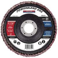 POWERBLEND EDG Curved Edge Flap Disc, 5" x 7/8", Type 27, CG60 Grit, Ceramic Nuna Depot Inc.