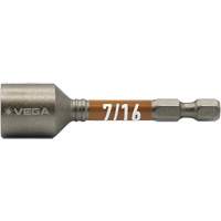 Impactech&reg; Nut Driver, 7/16" Tip, 1/4" Drive, 2-9/16" L, Magnetic Nuna Depot Inc.