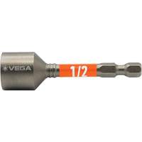 Impactech&reg; Nut Driver, 1/2" Tip, 1/4" Drive, 2-9/16" L, Magnetic Nuna Depot Inc.