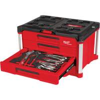 Ensemble de 64 outils &agrave; main avec boîte &agrave; outils PACKOUT &agrave; 4 tiroirs, 16-3/10" x 22-1/5" x 14-3/10", Noir/Rouge Nuna Depot Inc.