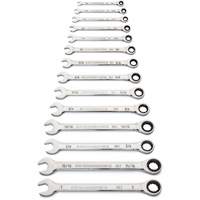 Jeu de cl&eacute;s SAE &agrave; 12 pans et 90 dents, Combinaison &agrave; cliquet, 14 morceaux, Imp&eacute;rial Nuna Depot Inc.