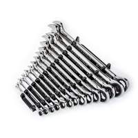 Jeu de cl&eacute;s SAE &agrave; 12 pans et 90 dents, Combinaison &agrave; cliquet, 14 morceaux, Imp&eacute;rial Nuna Depot Inc.