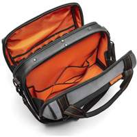 17" Tradesman Closed Top Tool Bag, Polyester, 3 Pockets, Black/Grey/Orange Nuna Depot Inc.