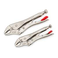 Curved Jaw Locking Pliers with Wire Cutter Set, 2 Pieces Nuna Depot Inc.