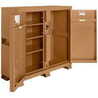 Model 111 Jobsite Cabinet with Padlock, Steel, 47.5 Cubic Feet, Tan Nuna Depot Inc.