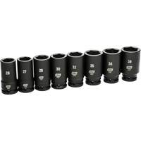 Jeu de douilles SAE &agrave; 6 pans, 8 Mcx, Chocs, Prise de 3/4", Profond Nuna Depot Inc.