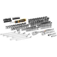 Jeu d'outils manuels pour m&eacute;canicien 90T SAE/m&eacute;trique avec prises 1/4" & 3/8" Nuna Depot Inc.