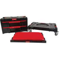 Socle roulant Arx avec jeu de roulettes pivotantes 3 mcx, 23-1/10" x 15" x 13-2/5', Noir Nuna Depot Inc.