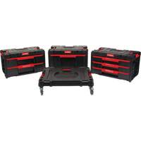 Socle roulant Arx avec jeu de roulettes pivotantes 4 mcx, 23-1/10" x 15" x 22-1/2", Noir Nuna Depot Inc.