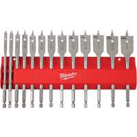 Flat Boring Bit Set, 13 Pieces, High Carbon Steel Nuna Depot Inc.