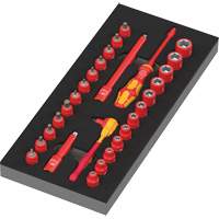 Insert en mousse pour jeu avec cliquet 8007 A VDE Zyklop VDE 1, 1000 V, 30 M Nuna Depot Inc.