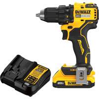 Brushless Cordless Drill/Driver Kit, Lithium-Ion, 20 V, 1/2" Chuck Nuna Depot Inc.